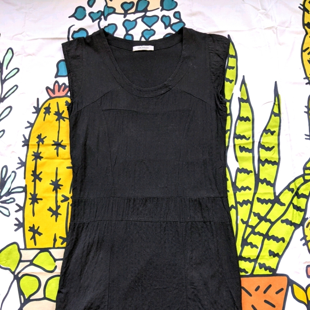 Crossley structured black shift dress